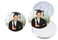 3 3/8 Snap-In Button Frame w/Pull Out Easel