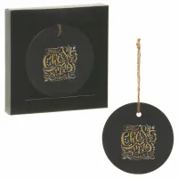 Circle Slate Ornament