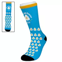 "Wye" Dye Sublimated Crew (Athletic) Socks (Pair)