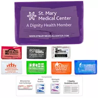 "HEAL-ON-THE-GO" 7 Piece Economy First Aid Kit in Colorful Vinyl Kit