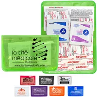 "Heal-on-the-Go L" 10 Piece Economy First Aid Kit in Colorful Vinyl Pouch