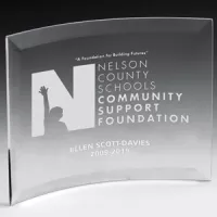 Screen Printed Curved Award (10" x 7")