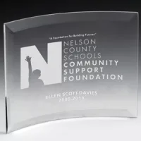 Screen Printed Curved Award (10" x 7")