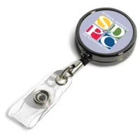 "Dublin Gunmetal" Solid Metal Retractable Badge Reel & Badge Holder w/Full Color