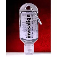 "SanGo L" 1.8 oz Hand Sanitizer Antibacterial Gel in Flip-Top Bottle with Carabiner