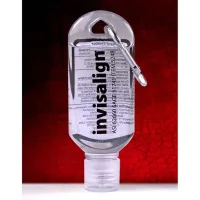 "SanGo L" 1.8 oz Hand Sanitizer Antibacterial Gel in Flip-Top Bottle with Carabiner