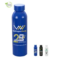 "STREAMLINER" 22 OZ Recycled Aluminum Bottle With Screw-On Lid