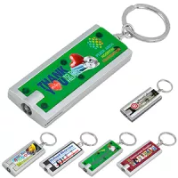 "Akari" PhotoImage® Full-Color Imprint Slim Keyholder Keylight w/Bright White LED Light