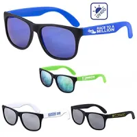 "Newport Tint" Colored Mirror Tint Sunglasses w/Matte Frame