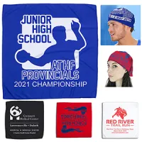 "THE COOLING BANDANA" Recylced RPET 155 GSM – 22" H x 22" W