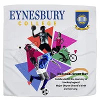"THE COOLING BANDANA" Recylced RPET 155 GSM Full Color Sublimation – 22" H x 22" W