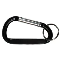 "Cara L" Large Size Carabiner Keyholder w/Split Ring Attachment
