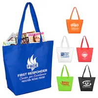 15" W x 12" H x 5" Gusset -"CAMARILLO" Shopping, Grocery and Tote Bag with Hook and Loop Fastener (O