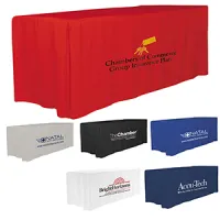 "Omaha 8" 4-Sided Fitted Style Table Cover (One Color Print)