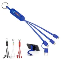 "ESCALANTE" 5-in-1 Cell Phone Charging Cable w/Phone Stand (Overseas)