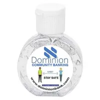 "CirPal" 1 oz Compact Hand Sanitizer Antibacterial Gel in Round Flip-Top Squeeze Bottle(OVERSEAS)