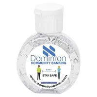 "CirPal" 1 oz Compact Hand Sanitizer Antibacterial Gel in Round Flip-Top Squeeze Bottle(OVERSEAS)