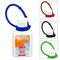 "SunFun Connect" .5 oz Broad Spectrum SPF 30 Sunscreen Lotion In Solid White Flip-Top Squeeze Bottle