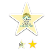 Star Shape Stickers -- Full Color Imprint