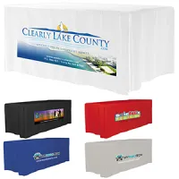 "Omaha 8" 4-Sided Fitted Style Table Cover (Full Color Imprint)