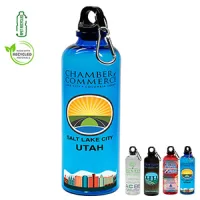 "TRAILCLIP" 20 Oz. Recycled RPET Carabiner Bottle