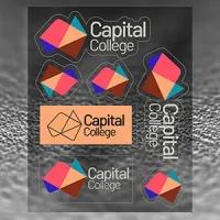 "CUSTOMCUT" Clear 8" x 10" Full Color Removeable Kiss-Cut Sticker Sheet – 6 Mil