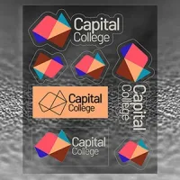 "CUSTOMCUT" Clear 8" x 10" Full Color Removeable Kiss-Cut Sticker Sheet – 6 Mil