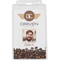 4" x 6-1/2" Vinyl Badge Pouch