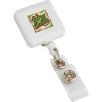 Square Retractable Badge Holder