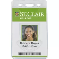 2-1/2" x 4" Vinyl Badge Pouch