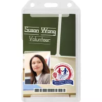 Plastic Dual Side ID Holder