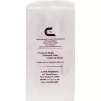 White Paper Pharmacy Bags (5"x2 1/2"x10 1/4")