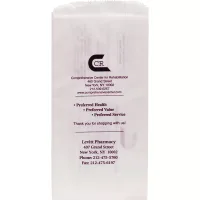 White Paper Pharmacy Bags (5"x2 1/2"x10 1/4")