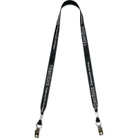 5/8" Super Value Lanyard with Double Bulldog Clips