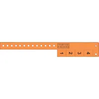 Multi-Tab Vinyl Wristband with 4 Tabs