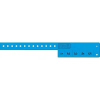 Multi-Tab Vinyl Wristband with 5 Tabs