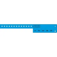 Multi-Tab Vinyl Wristband with 5 Tabs
