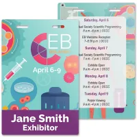Full Color ID Badge - 4" x 6", Double Attachments