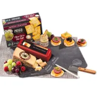 Genuine Slate Serving Plate with Wisconsin Cheese