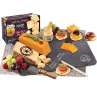 Genuine Slate Serving Plate with Wisconsin Cheese