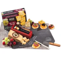 Genuine Slate Serving Plate with Wisconsin Cheese