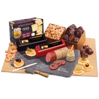 Genuine Slate Shelf Stable Cheese Plate with Party Favorites