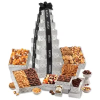 Silver Delights Festive Party Tower