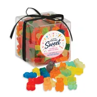 Stylish Acetate Cube w/Gummi Bears