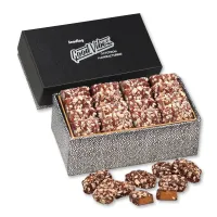 Black & Silver Gift Box w/English Butter Toffee