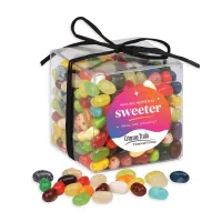 Stylish Acetate Cube with Jelly Belly® Jelly Beans