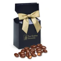 Navy Gift Box w/Chocolate Covered Almonds