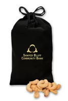 Black Velour Gift Bag w/Extra Fancy Cashews