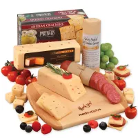 Shelf-Stable A Taste of Wisconsin Snack Board w/Cleaver