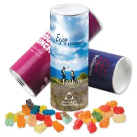 cylinder with Albanese Gummi Bears & Sour Gummi Bears
